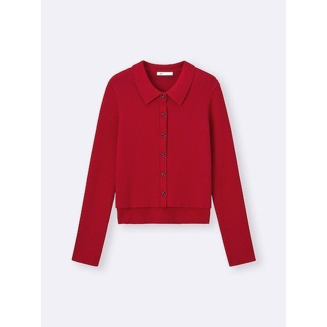 GUの2ピースリブニットポロシャツ