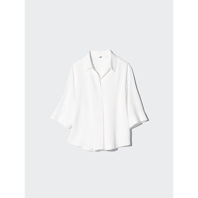 ユニクロのレーヨンスキッパーブラウス