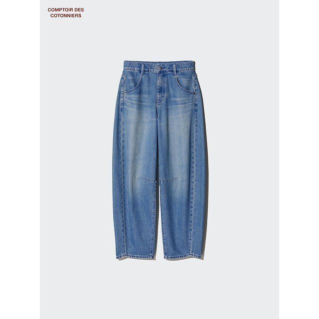 ユニクロのバレルレッグジーンズ