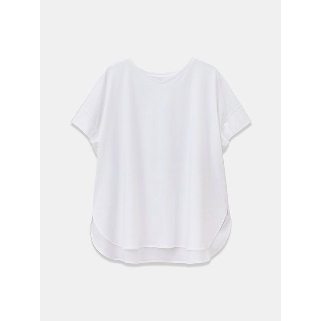 PLSTのグロスジャージーボクシーTシャツ