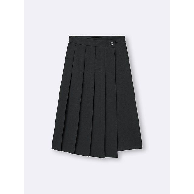 GUのラッププリーツミディスカート