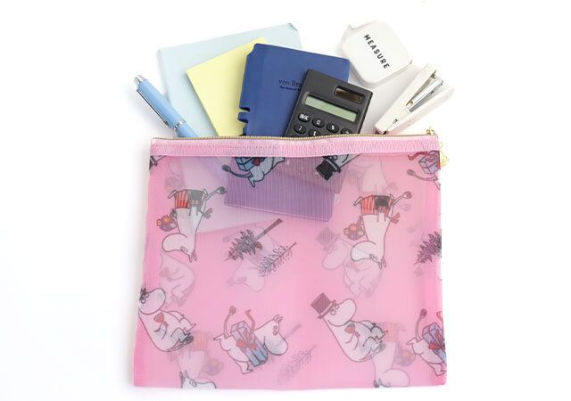 宝島社の素敵なあの人10月号付録のムーミンのメッシュポーチ4