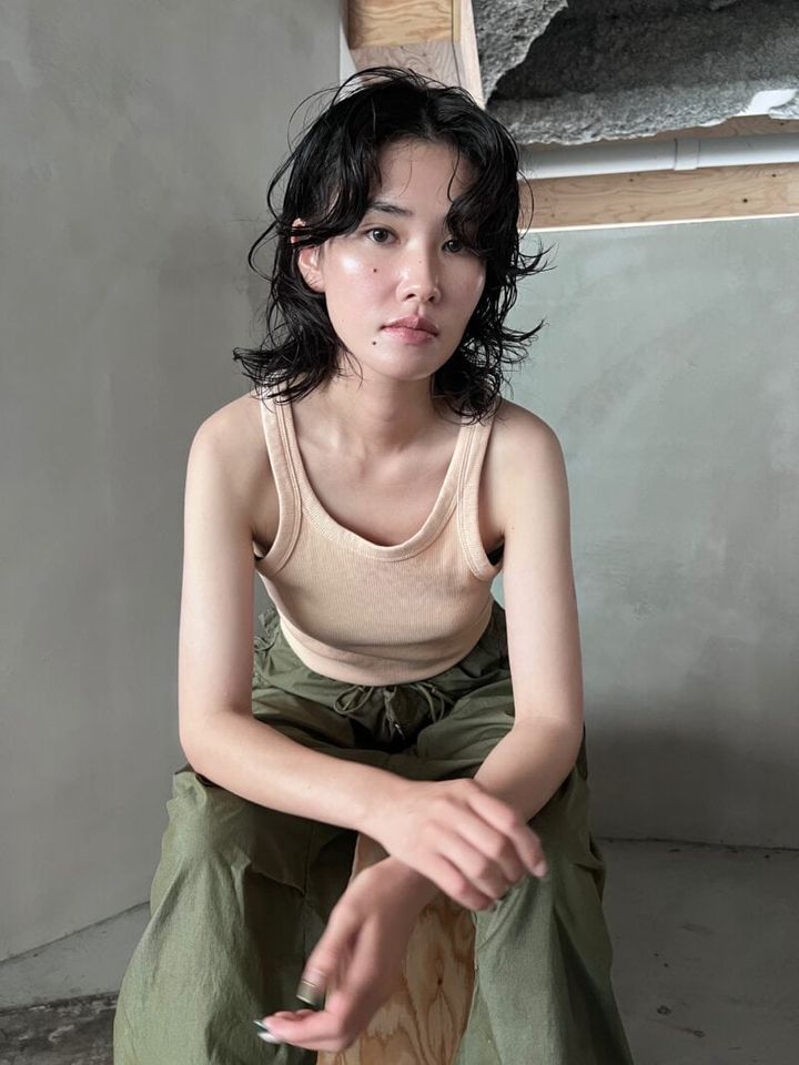 30代ヘアスタイル、ウルフボブ、nanuk