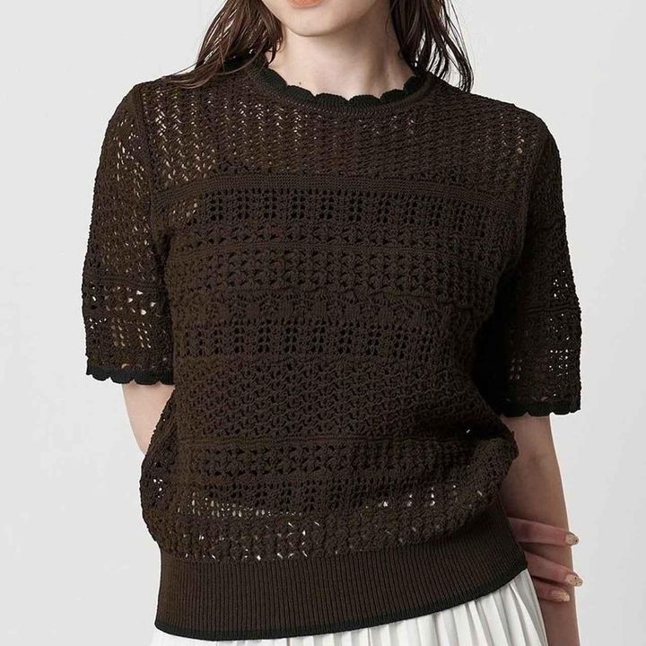 画像: 「YTM ショートスリーブ ニット」￥22,990 出典：ユナイテッドアローズ