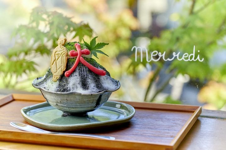 「大文字氷 -黒ゴマとキャラメル-」2000円（2025年9月下旬まで提供予定）