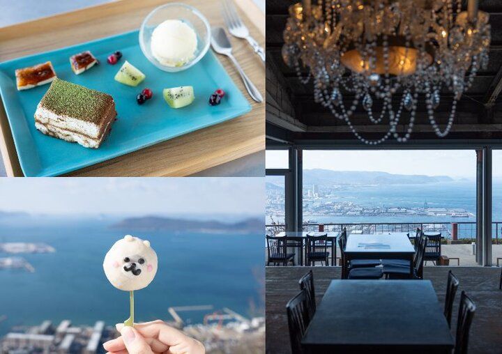 天空カフェ「れいがん茶屋」で、香川県・屋島の絶景とスイーツを