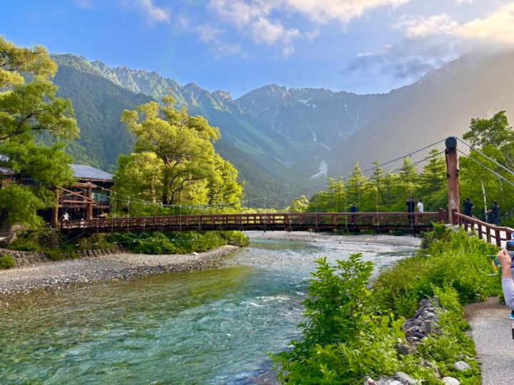 長野 上高地 河童橋