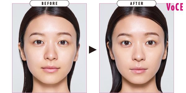 丸みのある印象から……鼻が細く＆口角が上がってシャープな印象に！