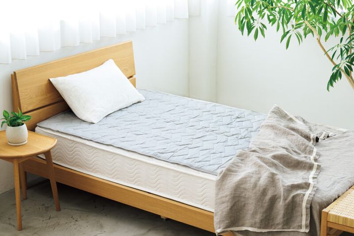 置くだけ簡単敷きパットNクールWSP GY 2025モデルシングル￥4,490／ニトリ