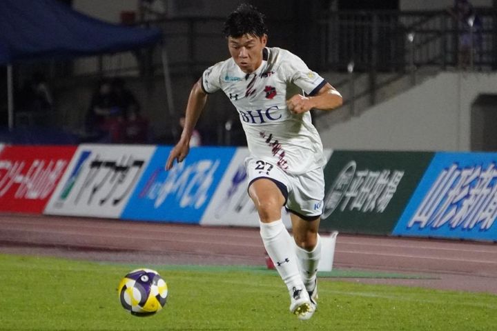 いわきFCの新加入MF山中惇希が左サイドで存在感！敗戦も「自分でゴールを取っていけるような選手になっていきたい」と意欲