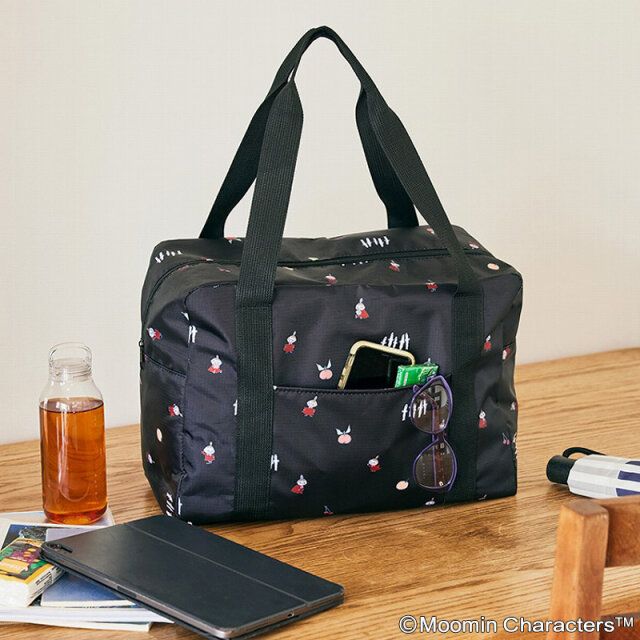 MOOMIN ボストンバッグ BOOK 大人かわいいリトルミイとニョロニョロ柄