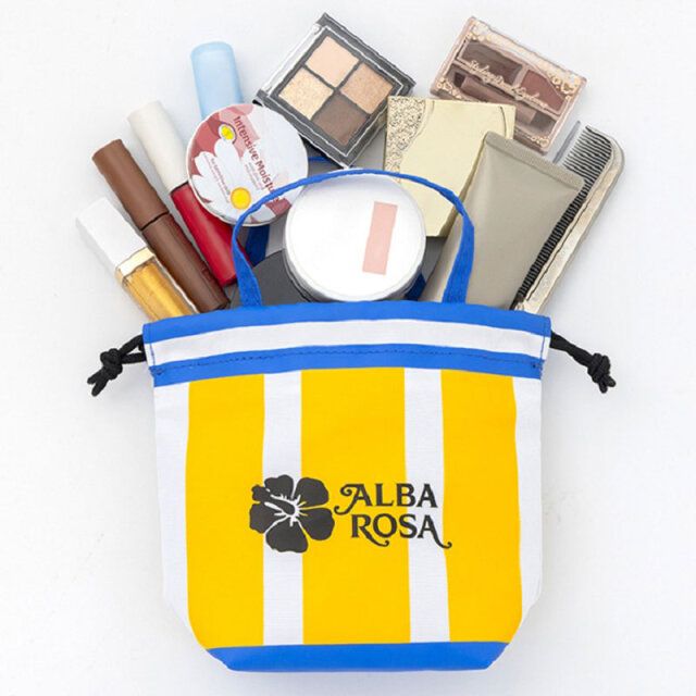 ALBA ROSA ショッパーみたいな巾着ポーチ BOOK