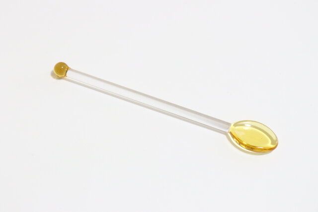 セリアのガラススプーンH14cmのビジュアル