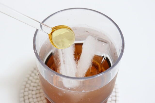 セリアの韓国風ガラススプーンH14cm