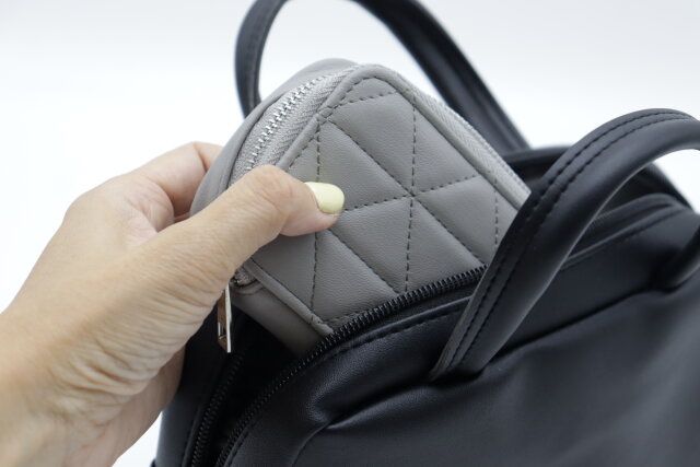 ミラー付きコンパクトポーチ コンパクト