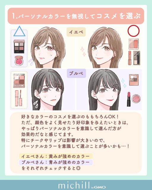 パーソナルカラーを無視してコスメを選ぶ