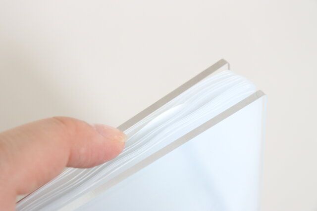 ダイソー 2026年システム手帳用日付入下敷き（B6バイブル） 使用例 しおり