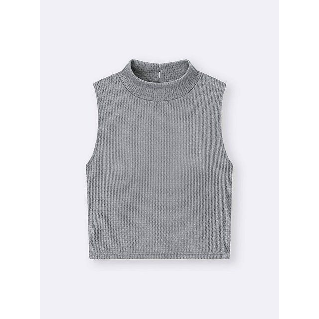 GUのブラフィールクロップドハイネックT