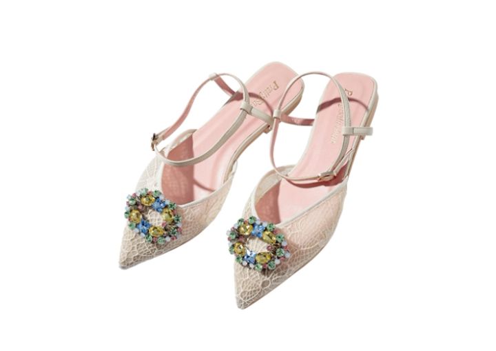 ストラップ付きミュール