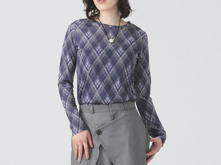 画像: 「アーガイルプリント クルーネック トップス」￥11,000 出典：レイ ビームス