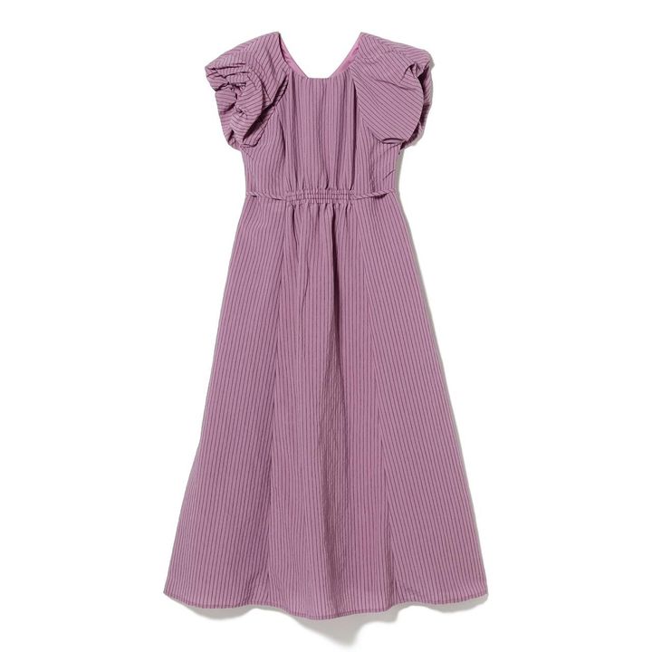 画像: 「ストライプ フレンチパフ スリーブ ワンピース」￥15,400 出典：レイ ビームス