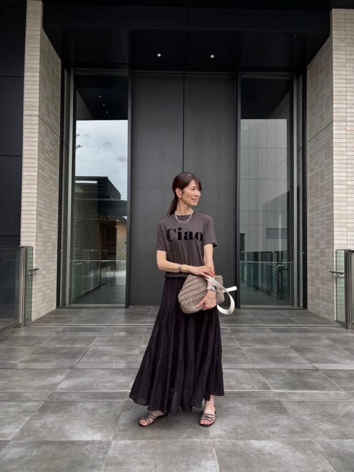 relume(JOURNAL STANDARD)のコットンボイルクリンクルティアードスカート