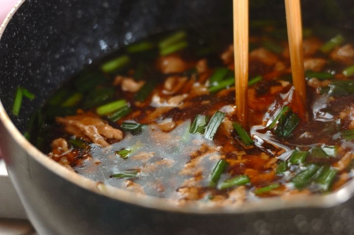 揚げ豆腐のそぼろあんかけの作り方3