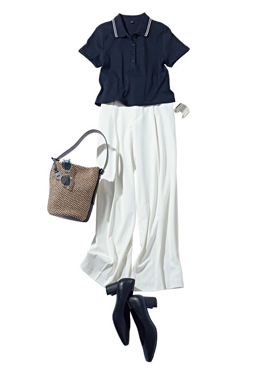 ラフだけどダサ見えしない大人っぽ休日コーデ