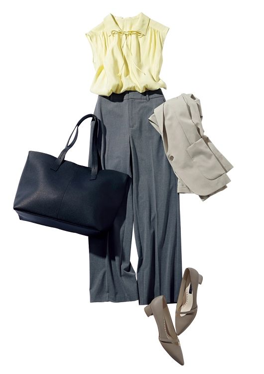 夏の通勤におすすめの爽やかコーデ