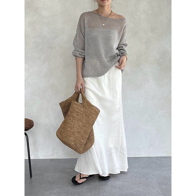 白スカートコーデ3