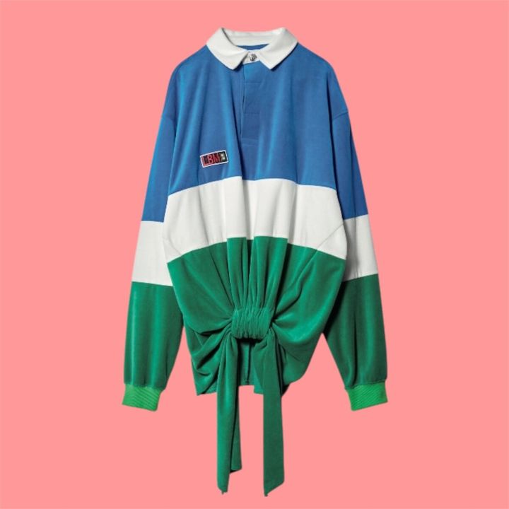 【8月中旬発売予定】リブリオメンドンサのベロアポロシャツ♡