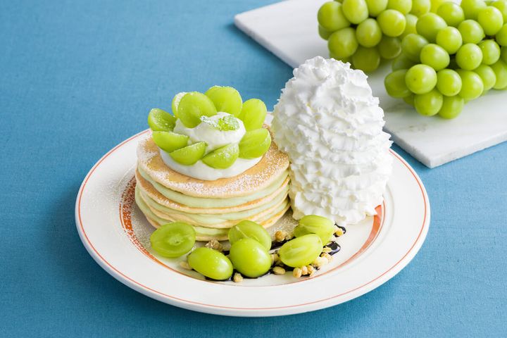 シャインマスカットのパンケーキ