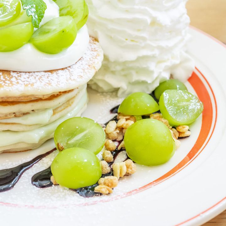 シャインマスカットのパンケーキ3