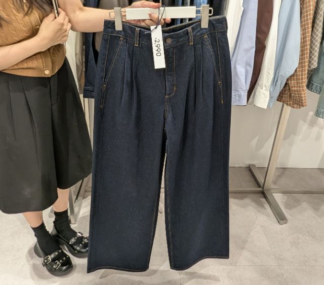 デニムタックトラウザー