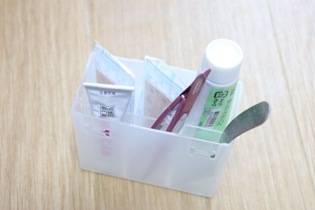 連結できるお薬ボックス仕切り付き 使用例