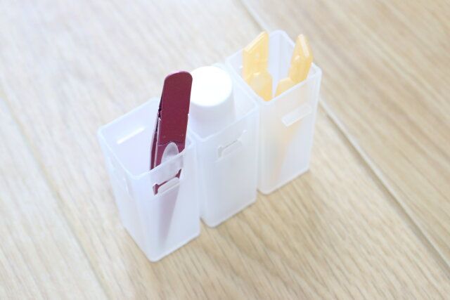 連結できる軟膏スタンド 使用例