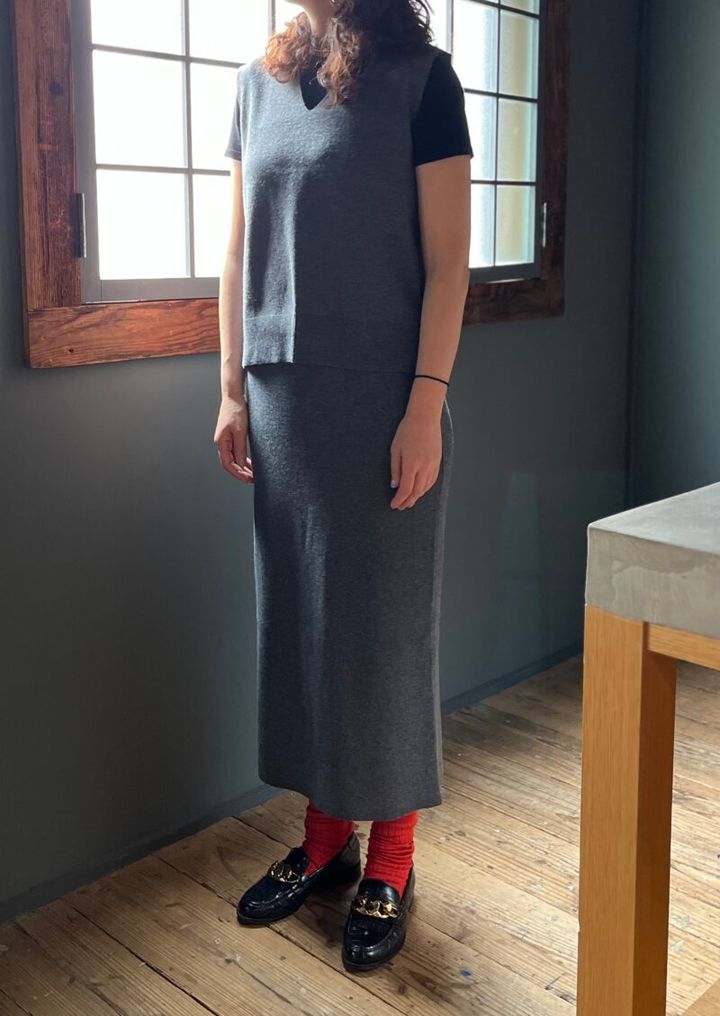 シューズの色を拾ってTシャツは黒をセレクトしてみました！