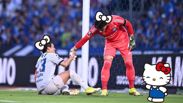 スタジアムで特別映像を放映