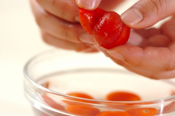 サラダ風冷奴の下準備1