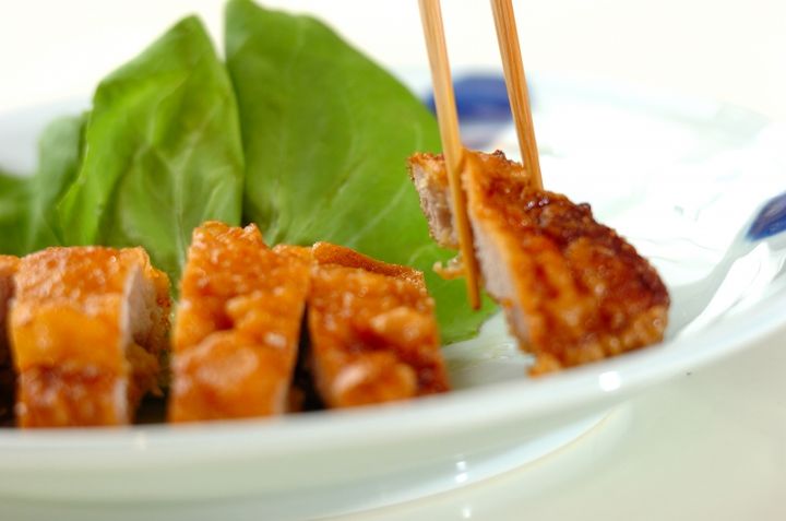 豚ロース肉の天ぷらの作り方2