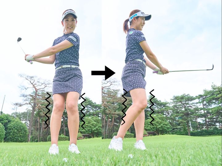 アプローチが苦手なゴルファーは“足”を動かして打ってみて