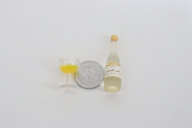 セリア 4824 ぬい用 ボトル×グラス 2P サイズ 比較 一円玉