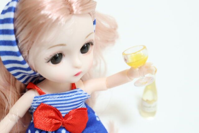 セリア 4824 ぬい用 ボトル×グラス 2P 使用例