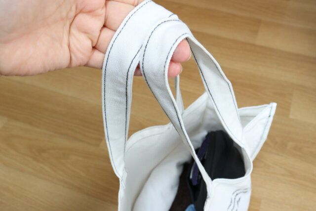 トートバッグ（サイドポケット付） ハンドル