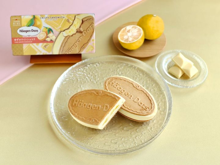 ハーゲンダッツ クリスピーサンド「ゆずホワイトショコラ」
