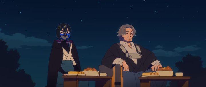 『村の花嫁』場面写真（左エフ、右ヴァン）