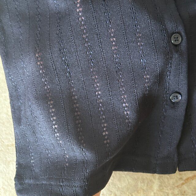 控えめな透け感の生地