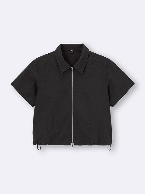 GUのフロントジップシャツ