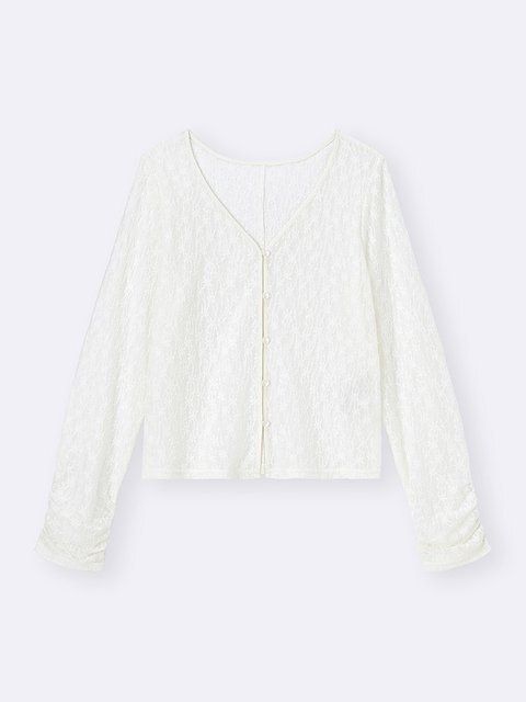 GUのレースカーディガン