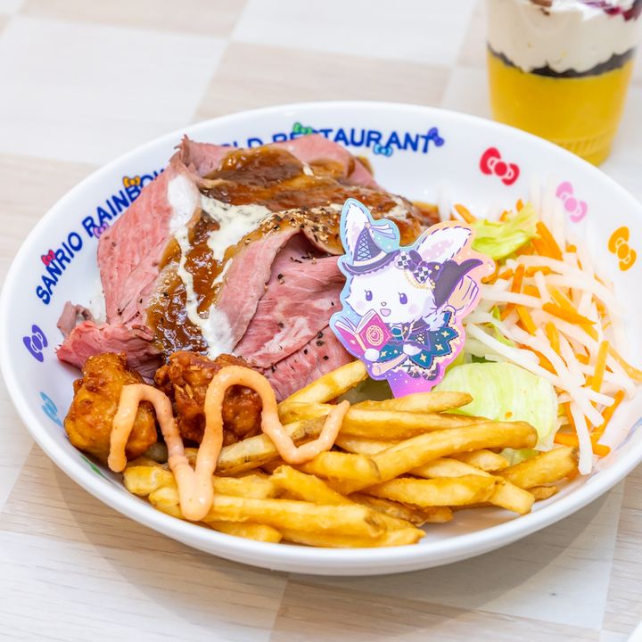 ウィッシュミーメルの明太子マヨソース唐揚げ＆ローストビーフ